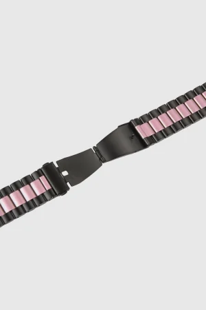 Alternative view of Black Rose Pink Stainless Steel Band for Apple Watch