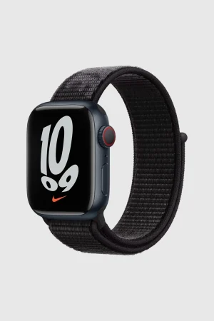 Black Sport Loop Active Band For Apple Watch