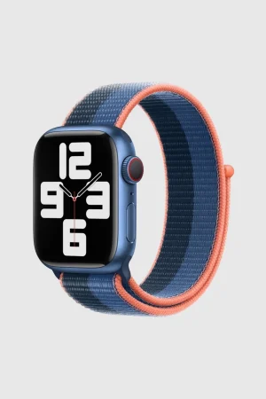Blue Jay / Abyss Blue Sport Loop Band For Apple Watch