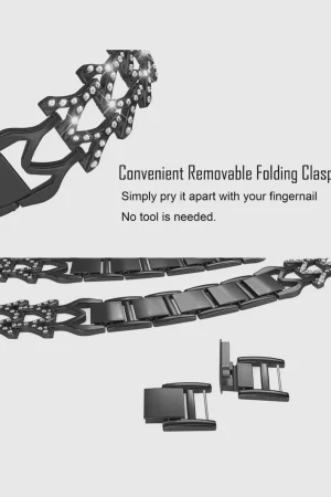 Alternative view of Genevieve Bracelet Band For Apple Watch - Black