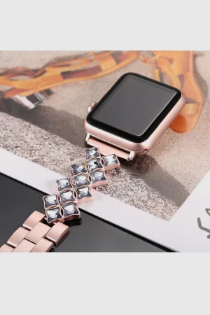 Alternative view of Goddess Lux Bracelet Band For Apple Watch - Rose Pink