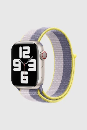 Lavender Grey / Light Lilac Sport Loop Band For Apple Watch
