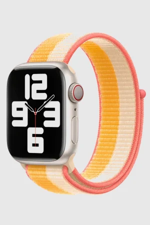 Maize White Sport Loop Band For Apple Watch