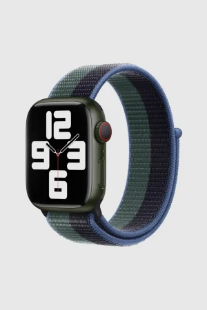 Midnight / Eucalyptus Sport Loop Band For Apple Watch