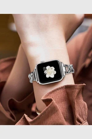 Alternative view of Monte Carlo Bracelet Band For Apple Watch - Silver