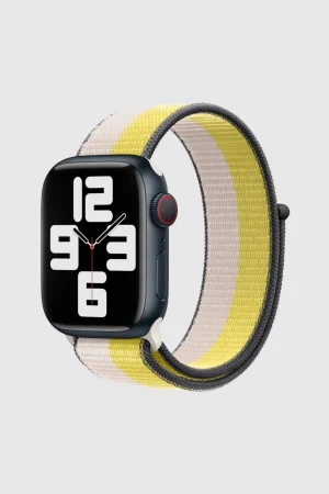 Oat Milk / Lemon Zest Sport Loop Band For Apple Watch