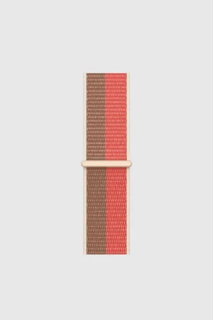 Alternative view of Pink Pomelo / Tan Sport Loop For Apple Watch