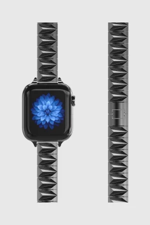 Alternative view of PYRAMID BRACELET BAND FOR APPLE WATCH - BLACK