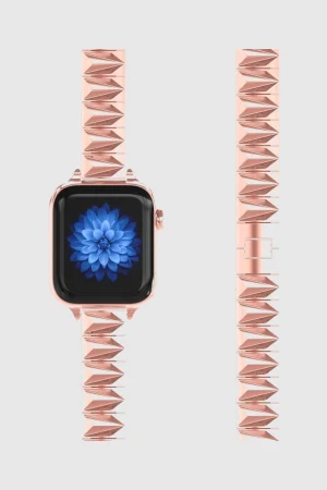 Alternative view of Pyramid Bracelet Band For Apple Watch - Rose Gold