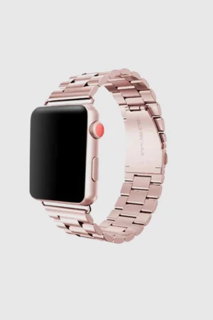 Rose Pink Slim Stainless Steel Band for Apple Watch