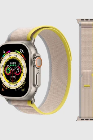 Trial Loop Strap For Apple Watch in Yellow/Beige