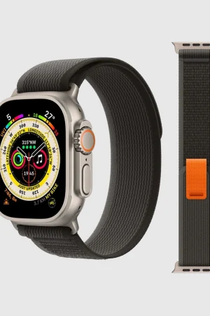 Trial Loop Strap For Apple Watch in Black/Grey